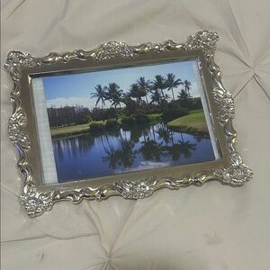 Elegant Silver Ornate Photo Frame